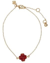 Kate Spade - Bracelet Flower Solitaire À Pendentif Trèfle - Lyst