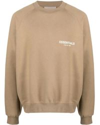 Fear Of God - Logo-Print Crew-Neck Sweatshirt - Lyst