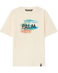 Palm Angels - Palm Island Graphic-Print T-Shirt - Lyst