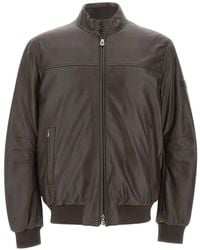 Peuterey - Fionia Le Tt Leather Bomber Jacket - Lyst