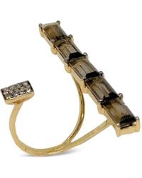 Stefere - 18K Diamond And Quartz Ring - Lyst