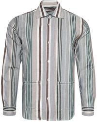Orlebar Brown - Striped Cotton Button-Down Shirt - Lyst