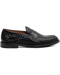 Doucal's - Woven Penny Loafers - Lyst