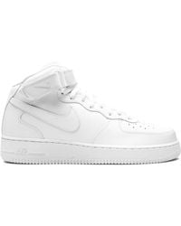 Nike - Air Force 1 Mid '07 "triple White" Sneakers - Lyst