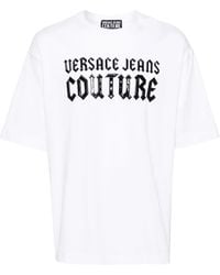 Versace Jeans Couture - Logo-Embossed Cotton T-Shirt - Lyst