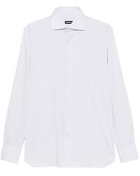 ZEGNA - Spread-Collar Button-Down Shirt - Lyst