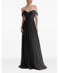 Framboise - Off-Shoulder Pleated Maxi Dress - Lyst