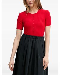 Marc O' Polo - Ribbed-Knit Button-Up Top - Lyst