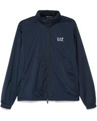 EA7 - Bomberjacke mit Logo-Print - Lyst