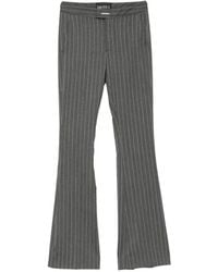 Dondup - Pinstripe-Pattern Flare-Cut Tailored Trousers - Lyst