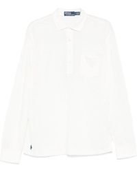 Polo Ralph Lauren - Long-Sleeve Linen Polo Shirt - Lyst