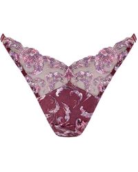 Bordelle - String Met Bloemenprint - Lyst