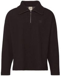 Calvin Klein - Quarter-Zip Logo-Patch Sweater - Lyst