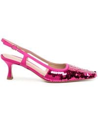 Roberto Festa - Siviglia Sequinned Slingback Pumps - Lyst