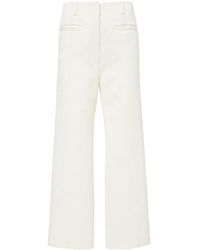 Proenza Schouler - Cotton Wool Jacquard Trousers - Lyst