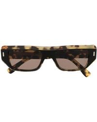 Cutler and Gross - Tortoiseshell Rectangle-Frame Sunglasses - Lyst