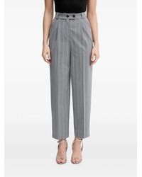 Benetton - Pinstripe-Pattern Pleated Trousers - Lyst