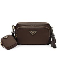Prada - Borsa A Spalla Re-Nylon Mini Con Logo - Lyst