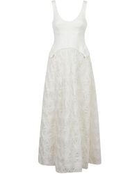 Jonathan Simkhai - Midi-Jurk Met Korset Stijl - Lyst