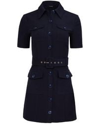 Toccin - Lydia Belted Snap-Front Dress - Lyst