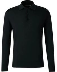 Canali - Polo À Manches Longues - Lyst