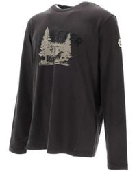 Moncler - Graphic-Print Long-Sleeve T-Shirt - Lyst