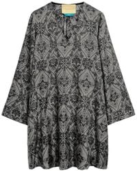 Momoní - Naela Printed Silk Mini Dress - Lyst