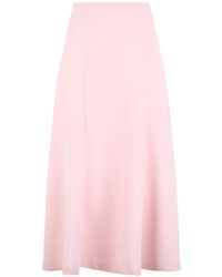 Moschino - High-Waisted Trapeze Midi Skirt - Lyst