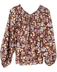 Vanessa Bruno - Enya Floral-Print Blouse - Lyst