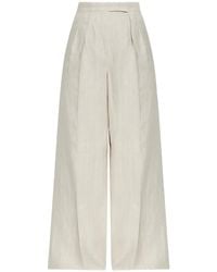 Max Mara - Wide-Leg-Hose Mit Bundfalten - Lyst