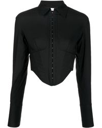 Dion Lee - Undercorset Cropped Long-sleeve Shirt - Lyst