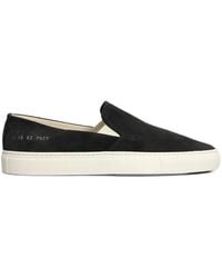 Common Projects - Suede Slip-On Sneakers - Lyst