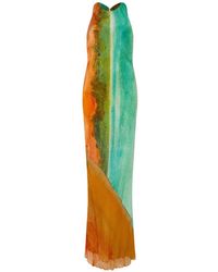 Donde Esteban - Formentera Landscape-Print Maxi Dress - Lyst