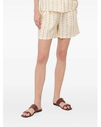 Notes Du Nord - Floral-Print Ruffled Shorts - Lyst