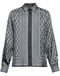 Versace - Chemise À Motif Géométrique - Lyst