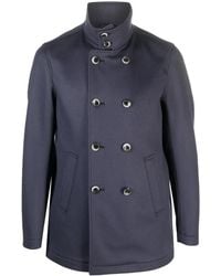 Herno - Double-Breasted Wool-Cashmere Coat - Lyst
