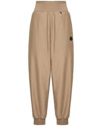 Moncler - Logo-Patch Smocked-Waist Track Pants - Lyst