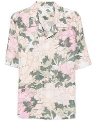 Givenchy - Floral-Print Short-Sleeve Shirt - Lyst