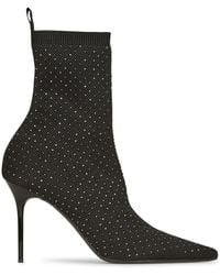 Balmain - Feminine Crystal-Embellished Boots For Fall 2024 - Lyst