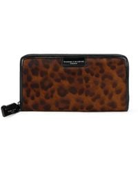 Gianni Chiarini - Leopard-Print Zip-Around Wallet - Lyst