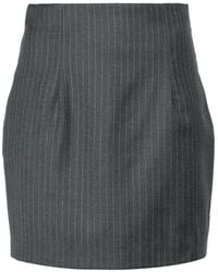GAUGE81 - Mani Pinstripe Pencil Mini Skirt - Women's - Acetate/virgin Wool/cupro - Lyst