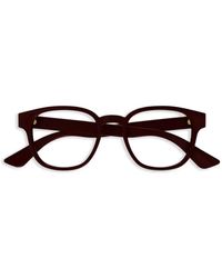 Gucci - Brille Mit Rundem Gestell - Lyst