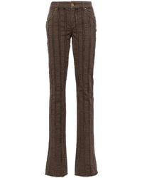 Blumarine - Striped Straight-Leg Trousers - Lyst