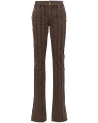 Blumarine - Striped Straight-Leg Trousers - Lyst
