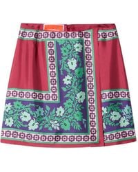 La DoubleJ - Foulard Floral Mini Skirt - Lyst