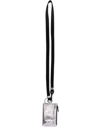 Alexander McQueen Portemonnaie mit Trageband - Mettallic