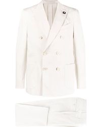 Lardini - Double-breasted Two-piece Suit - Lyst