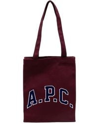 A.P.C. - Bolso shopper Lou University - Lyst