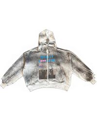 Astrum - Tfu Distressed Graphic-Print Hoodie - Lyst