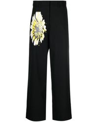 MSGM - Pantalones de vestir con estampado floral - Lyst
